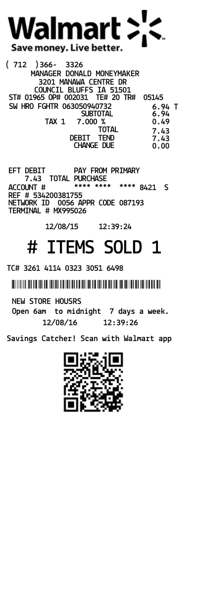 Docdesk Lowes Receipt Template Credit